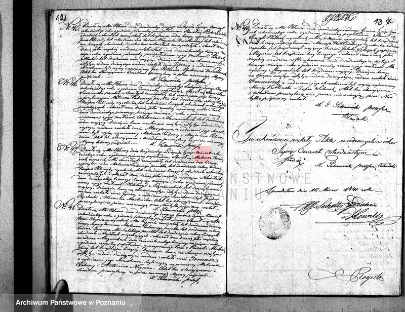 Obraz 8 z jednostki "Duplikat urodzonych, zaślubionych i zgonów"