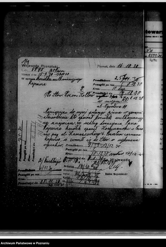 Obraz 18 z jednostki "Warsztat wulkanizacyjny St. Rajewicza w Wolsztynie nr woj. kotła 6504"