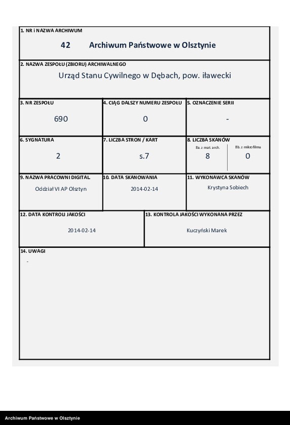 Obraz 1 z jednostki "Heiraths-Neben-Register Nr 1 - 3"