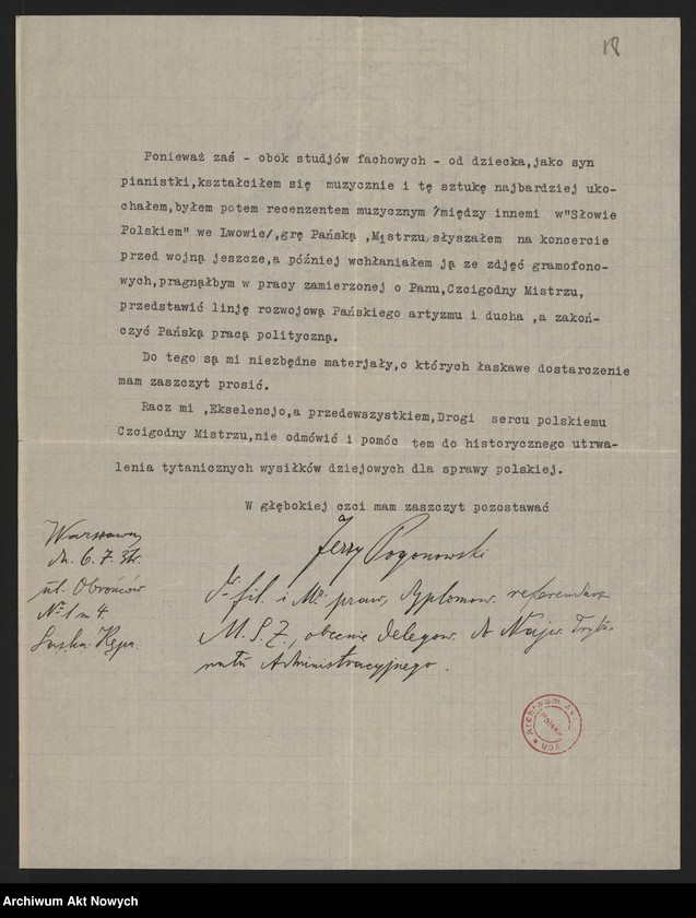 image.from.unit.number "Artykuły, przemówienia i felietony radiowe. Mowa wygłoszona we Lwowie 16 XII 1935 r., Zdzisław Jachimecki"