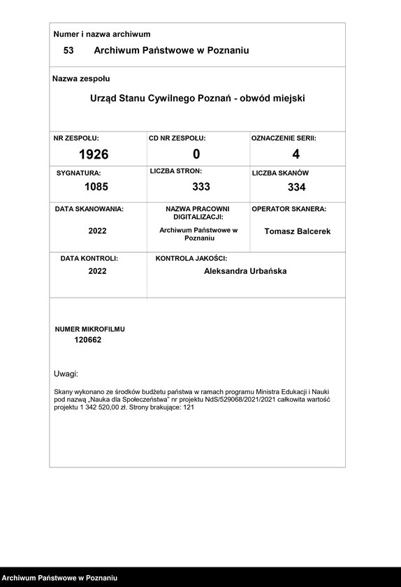 Obraz 1 z jednostki "Die von den Verlobten beigebrachten Urkunden zur Eheschliessung pro 1875"