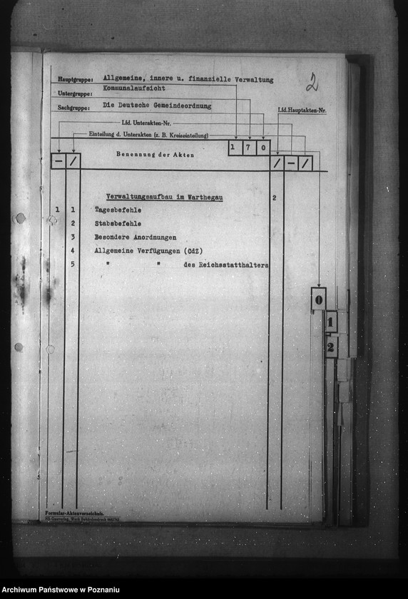 Obraz 6 z jednostki "Aktenverzeichnis (Kommunalaufsicht)"