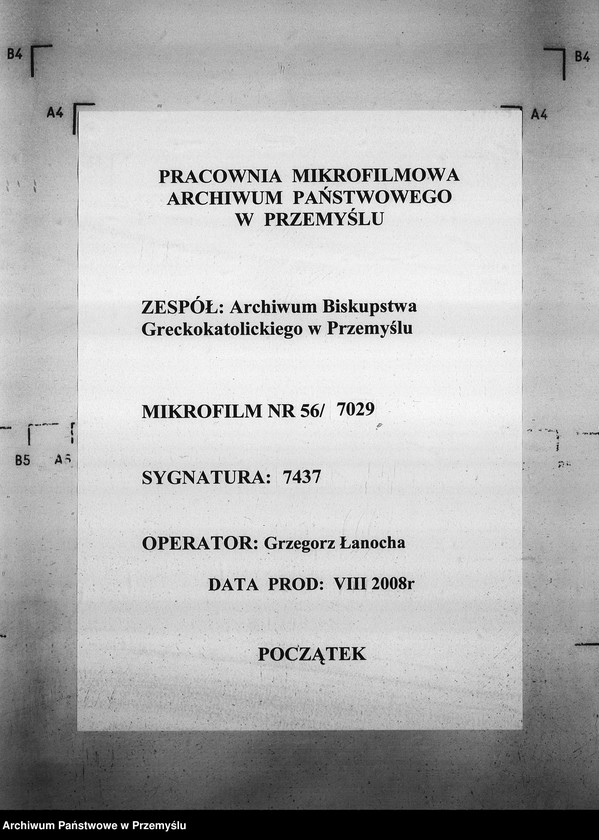 Obraz 1 z jednostki "[Kopie ksiąg metrykalnych parafii Trościaniec (dekanat Niemirów)]"