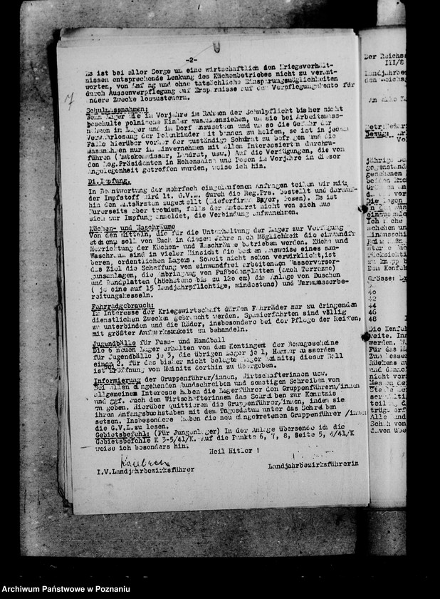 Obraz 11 z jednostki "Rundschreiben der Landjahrbezirksführung"