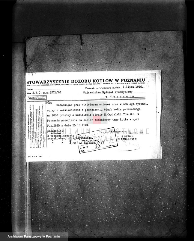 Obraz 5 z jednostki "Majętność Chwałkowo pow. Gostyński nr woj. kotła 6072"