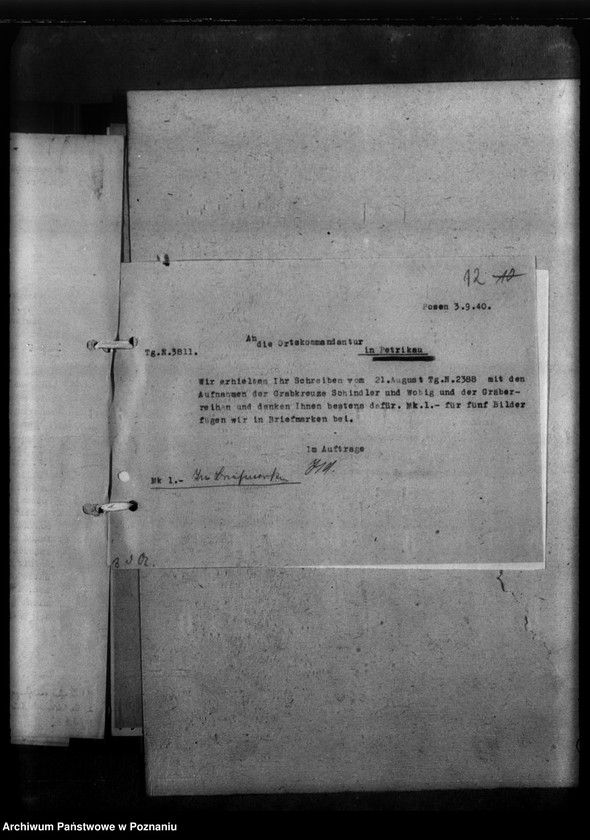 Obraz 16 z jednostki "Gräber in Petrikau (Piotrków Trybunalski)"