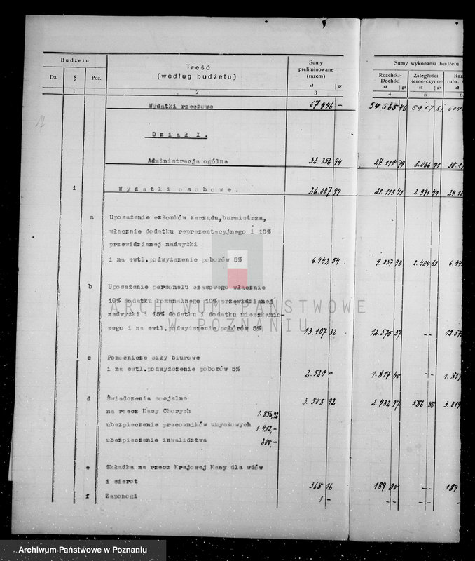 Obraz 11 z jednostki "Budżet i sprawy rachunkowe miasta Czempinia"