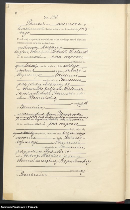 Obraz 4 z jednostki "Księga miejscowa małżeństw tom II [Rejestr główny małżeństw]"