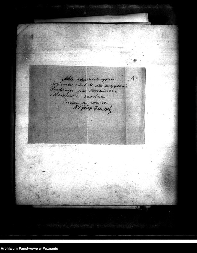 Obraz 6 z jednostki "Majątek Broniewice-Wierzejewice powiatu mogileńskiego wyłączenie z art. 4 i 5 ustawy o wykonaniu reformy rolnej"