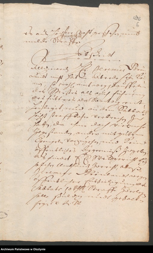 image.from.unit.number "In S. [Sachen] Grönlands wegen Entheiligung des Sabbatts"