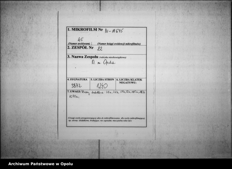 Obraz 2 z jednostki "Acta des Magistrats zu Oppeln betreffend die Einführung einer allgemeinen Gebäudesteuer Vol. II"