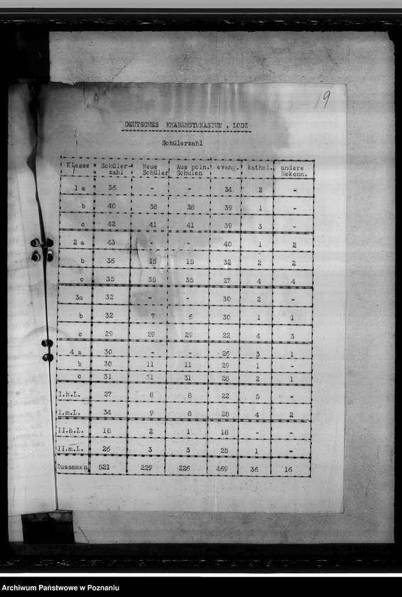 Obraz 14 z jednostki "Staatliche General von Briesen- Schule in Litzmannstadt (Łódź)"