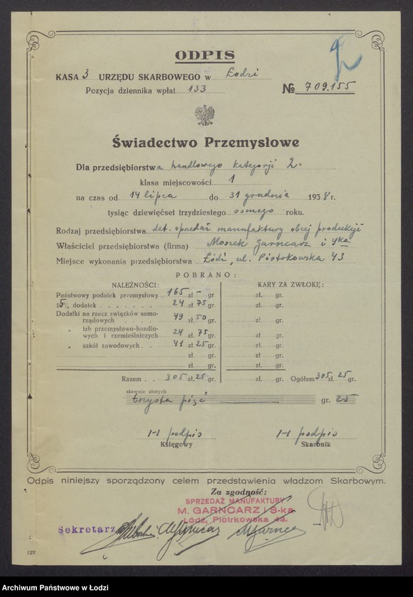 Obraz 4 z jednostki "Moszek Garncarz, Minil Garncarz- sprzedaż wyrobów włókienniczych"