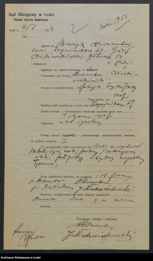 Obraz 4 z jednostki "Dziembar i Niedźwiedziński – fabryka trykotaży"