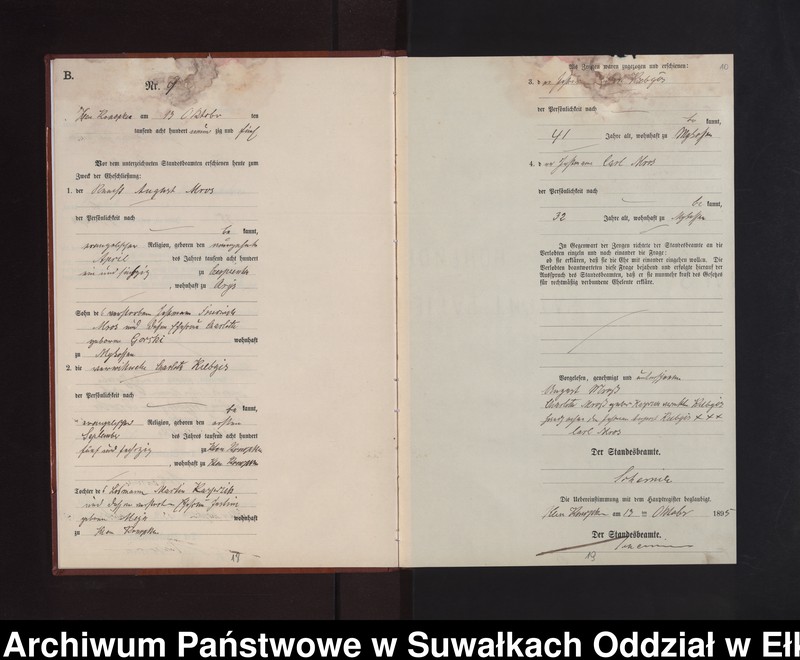 image.from.unit.number "Heiraths-Neben-Register des Preussischen Standes-Amtes Gross Konopken Kreis Loetzen"