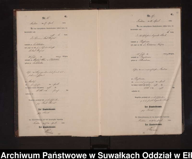 image.from.unit.number "Sterbe-Neben-Register des Preussischen Standes-Amtes Stasswinnen Kreis Loetzen"
