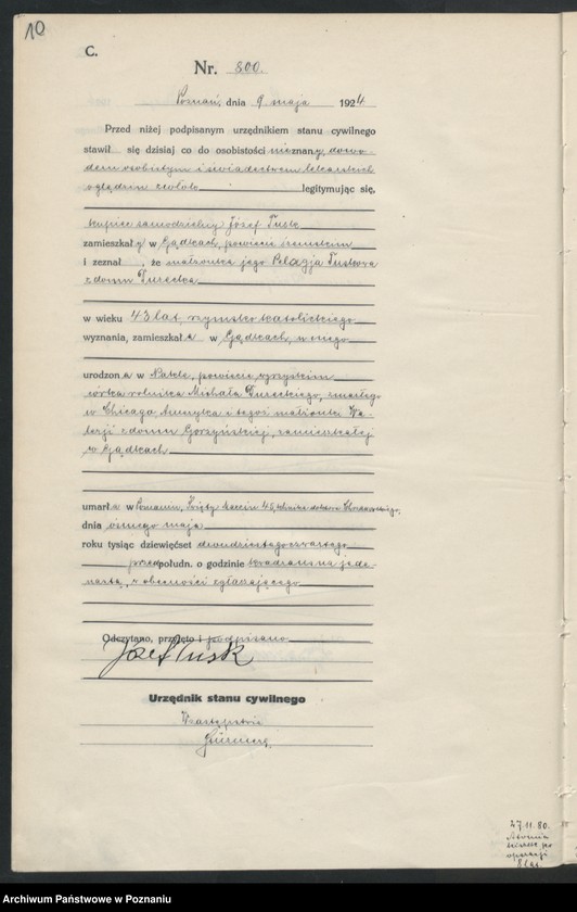 image.from.unit.number "Księga miejscowa zgonów tom II [Rejestr główny zgonów]"