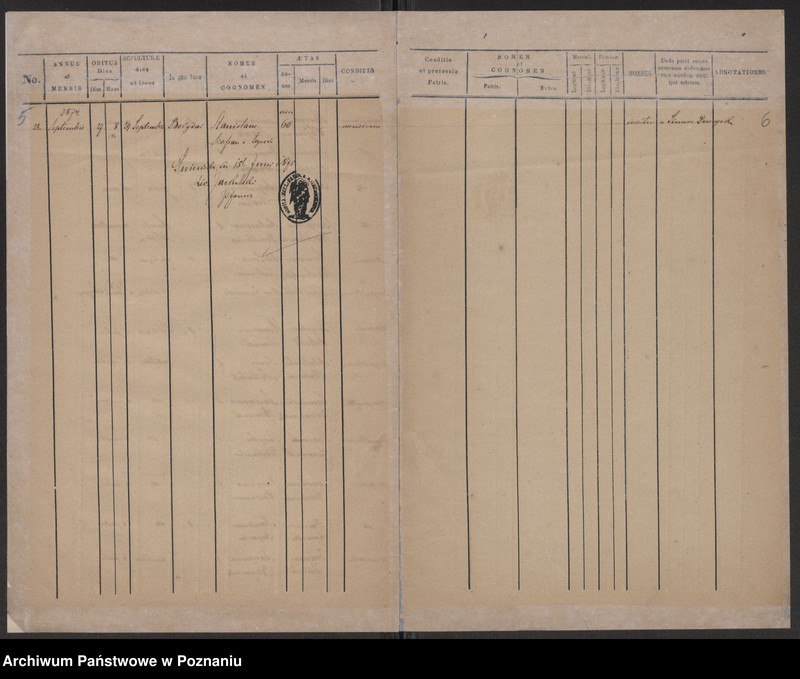 Obraz 5 z jednostki "Duplicat des Sterberegisters"
