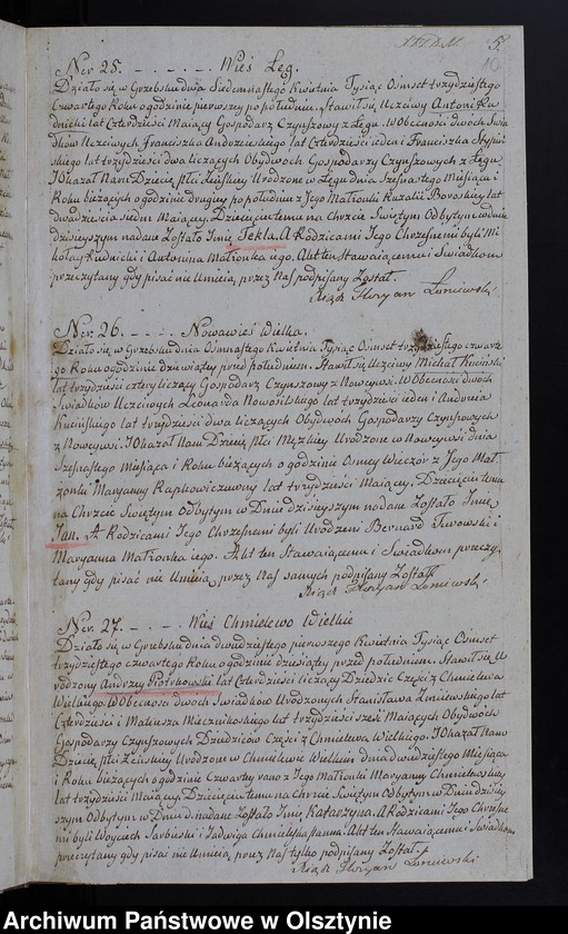 image.from.unit.number "Akta Stanu Cywilnego Gminy Grzebskiey Urodzenia, Zawartych Małżeństw, Zeyścia z Roku 1834"