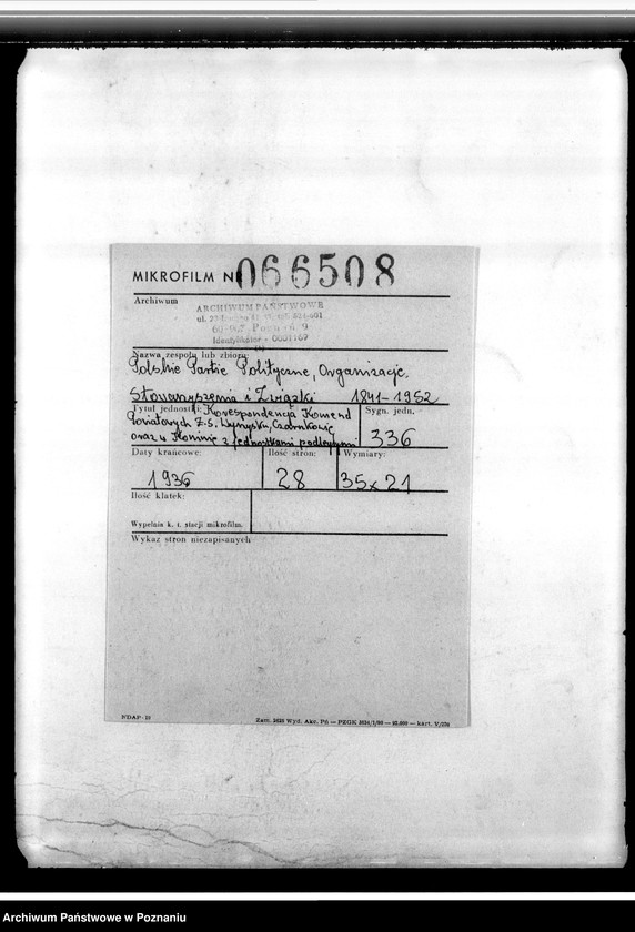 Obraz 2 z jednostki "Korespondencja Komend Powiatowych Związku Strzeleckiego w: Wyrzysku, Czarnkowie oraz w Koninie z jednostkami podległymi"