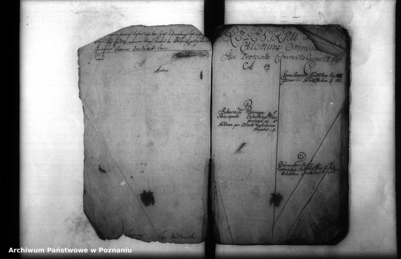 Obraz 4 z jednostki "Inscriptiones, resignationes [protocollon]"