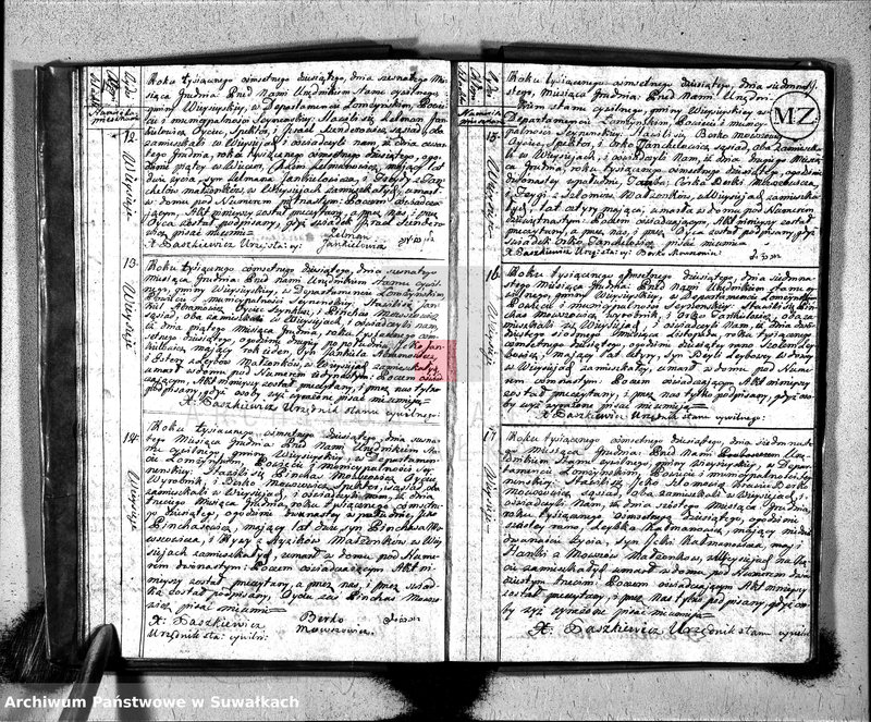 image.from.unit.number "Akta zeszłych gminy wieysieyskiey od 1-go maja 1810"