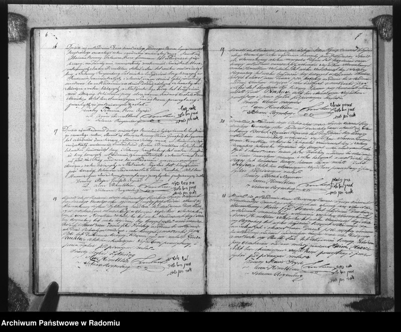 image.from.unit.number "Akta Stanu Cywil. Wyzn. Mojżeszow. Parafii Radom Urodzeń, Małżeństw i Zejścia z r. 1834"