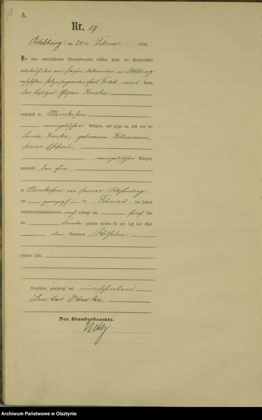 image.from.unit.number "Geburts-Haupt-Register Nr 1 - 71"