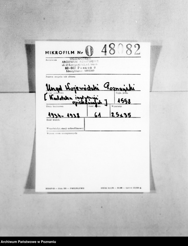 Obraz 2 z jednostki "/Kartoteka instytucji opiekuńczych/"