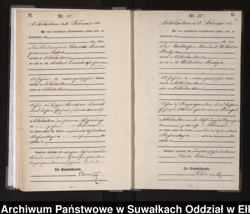 image.from.unit.number "Sterbe-Haupt-Register des Königlichen Preussischen Standes-Amtes Nikolaiken Kreis Sensburg"