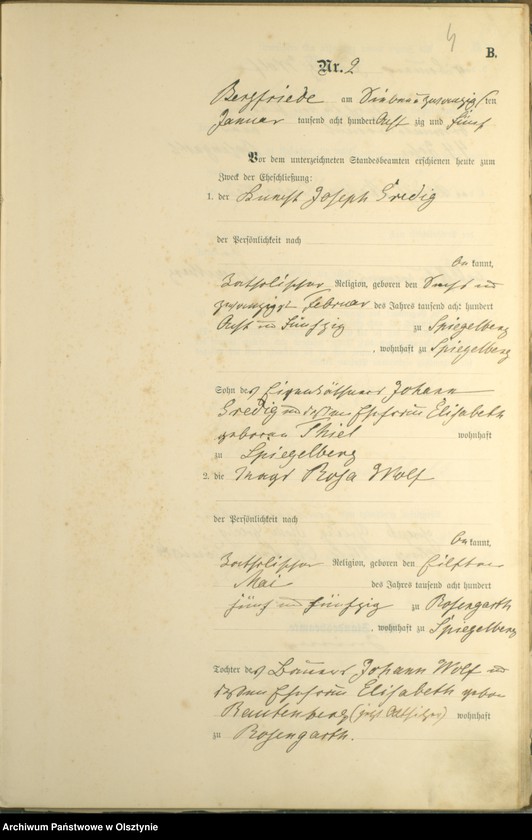 image.from.unit.number "Heiraths-haupt-Register Nr 1 - 21 i 23"