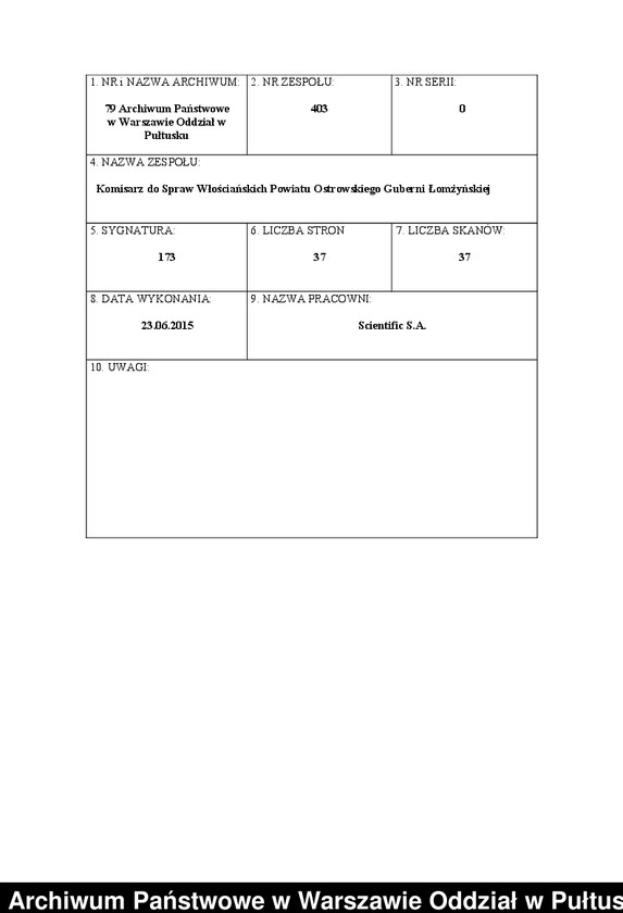 image.from.unit.number "O urządzaniu chłopów byłej rządowej wsi Zareby, gm. Dmochy-Glinki, wchodzącej w skład prywatnej własności tejże nazwy podlegającej ziemiance Ewie Mystkowskiej"