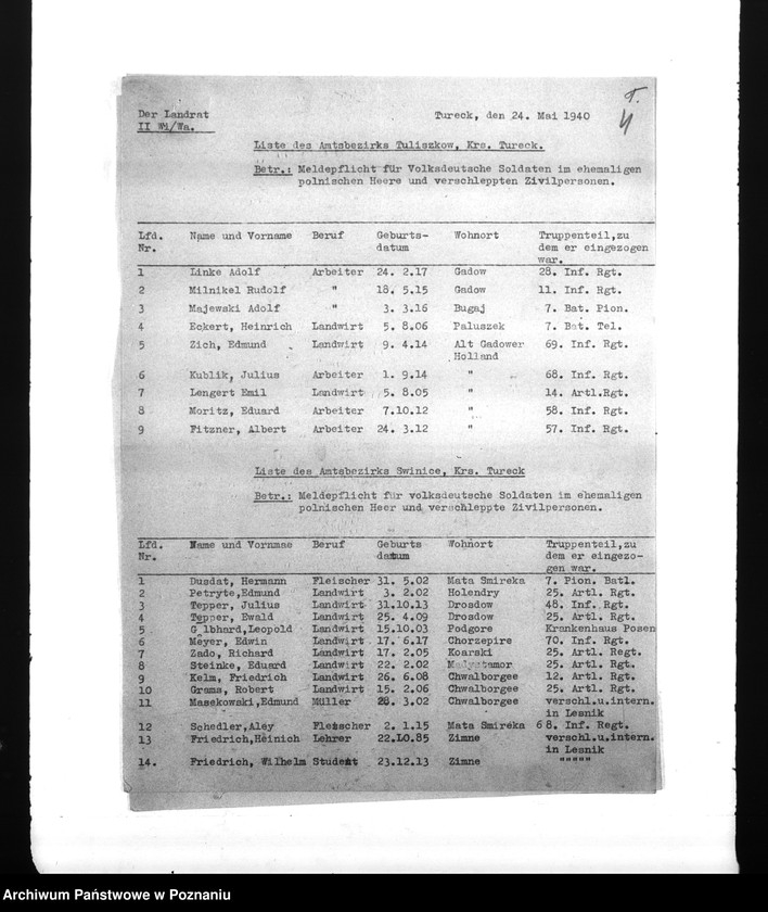 Obraz 8 z jednostki "Amtliche Meldungen Kreis Turek"