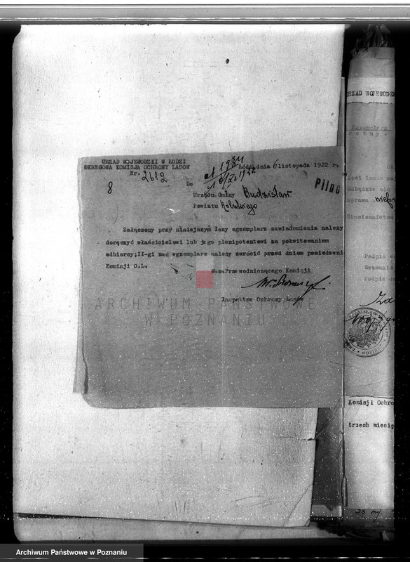 Obraz 12 z jednostki "Sprawa nieprawego wykarczowania lasu i zamiana go na użytek rolny w lasach majątku Dęby Szlacheckie własność P. J. Żeromskiego"