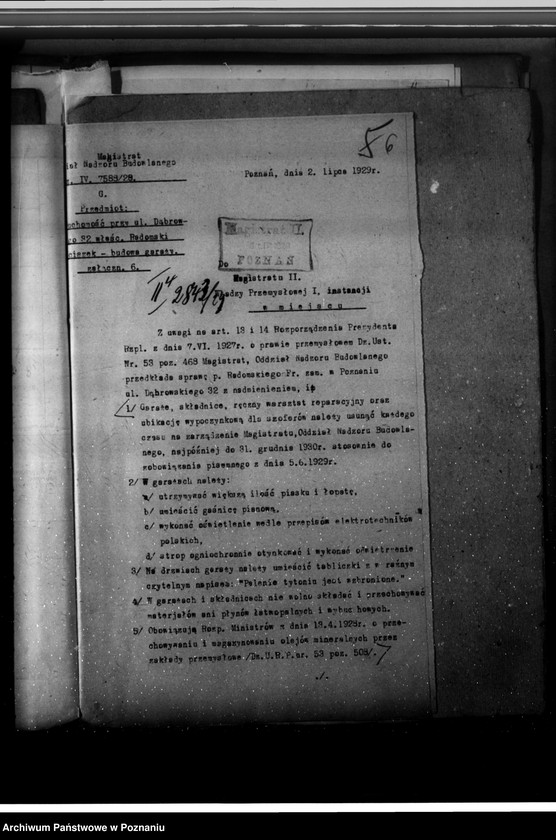 Obraz 11 z jednostki "/Projekt urządzenia warsztatu remontu samochodów przy ul. Dąbrowskiego nr 30/"