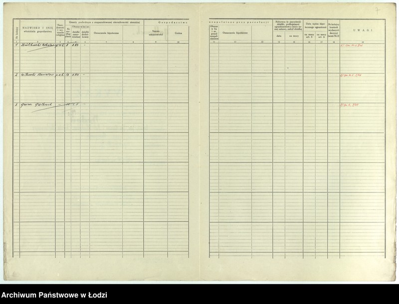 Obraz 10 z jednostki "Wykazy gospod. Nr. 1 pow. brzeziński"