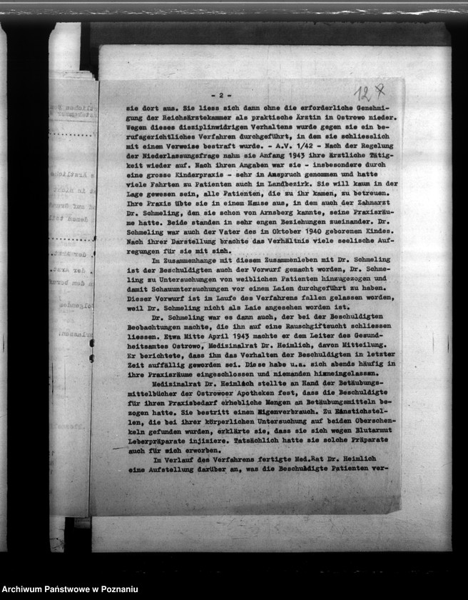 Obraz 16 z jednostki "Berufsgerichtliche Verfahren gegen Ärzte"