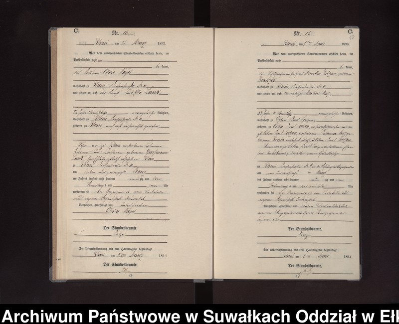 image.from.unit.number "Sterbe-Neben-Register des Preussischen Standes-Amtes Rhein Kreis Loetzen"