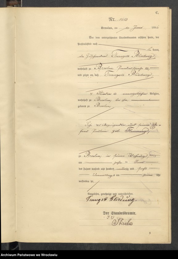 image.from.unit.number "Sterbe-Haupt-Register Breslau II 1896 Band 5"