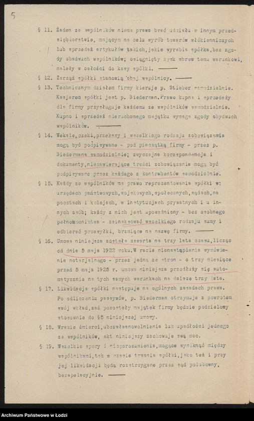Obraz 7 z jednostki "Sender Biederman i S-ka- wyrób i sprzedaż towarów półwełnianych"