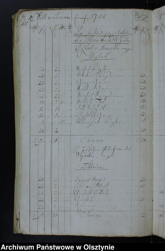 image.from.unit.number "Jahr Kirchen Rechnung der Waltersdorfschen Kirche aller Einnahme und Ausgabe wie auch Bau-Rechnung"