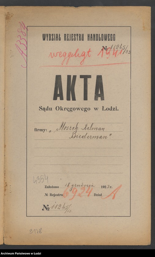 Obraz 2 z jednostki "Moszek Kelman Biederman – drobna sprzedaż drobiu"