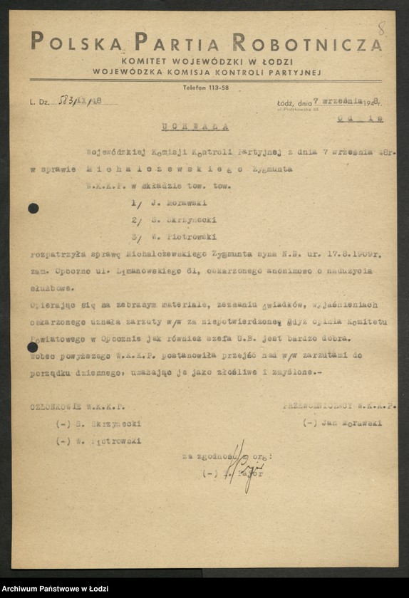 Obraz 9 z jednostki "Uchwały Komisji"