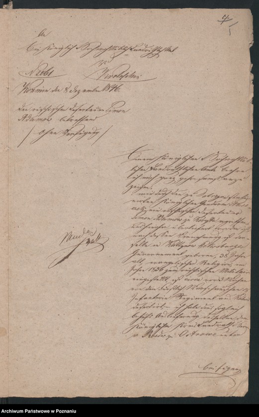 Obraz 8 z jednostki "A. betr. die Auslieferung des russischen Dezerteurs Simon Adamow aus Kalisch"