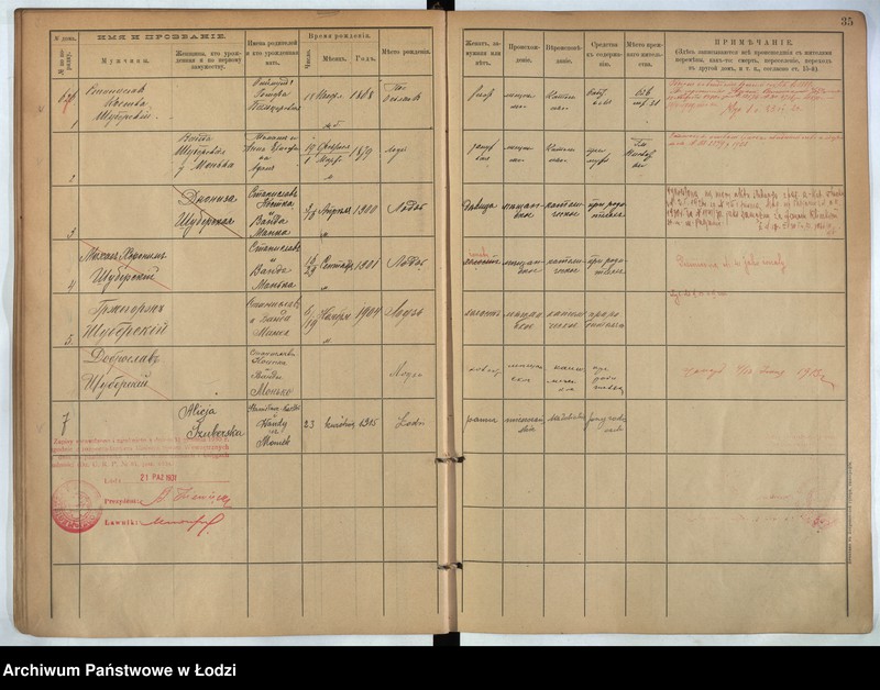Obraz 20 z jednostki "[Księga ludności stałej m. Łodzi guberni piotrkowskiej nr domu 623-638a]"