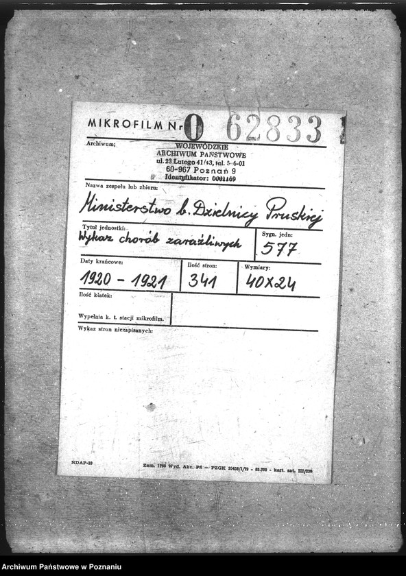 Obraz 2 z jednostki "Wykaz chorób zaraźliwych zwierząt"