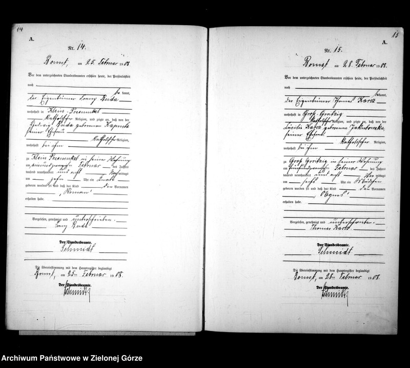 Obraz 13 z jednostki "[Księga urodzeń]"