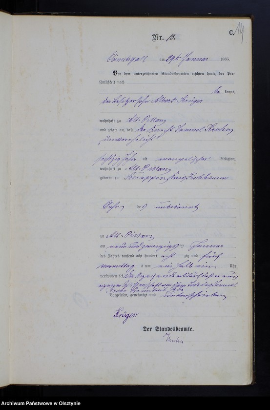 image.from.unit.number "Sterbe-Haupt-Register Nr 1 - 106"