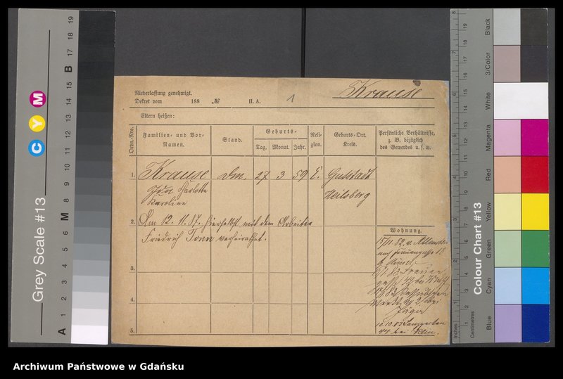 image.from.unit.number "Karty meldunkowe: Krause Ida - Krause Johann"