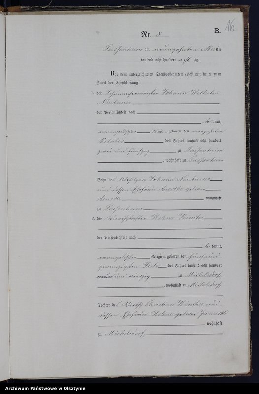 image.from.unit.number "Heiraths-Haupt-Register Nr 1 - 16"